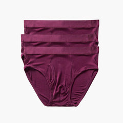100% Silk Knit Men's Briefs for Men 3Pcs