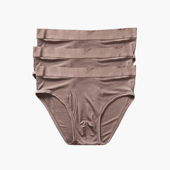 100% Silk Knit Men's Briefs for Men 3Pcs