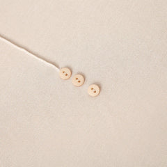 100% Silk Mock-Neck Top, Beige