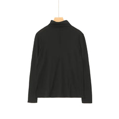 100% Silk Mock-Neck Top