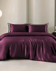 19 Momme 4PCS Silk Duvet Cover and Flat Sheet Set