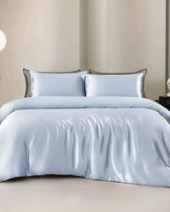19 Momme 4PCS Silk Duvet Cover and Flat Sheet Set