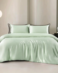 19 Momme 4PCS Silk Duvet Cover and Flat Sheet Set