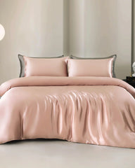 19 Momme 4PCS Silk Duvet Cover and Flat Sheet Set
