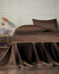 19 Momme 4PCS Silk Flat Sheet and Fitted Sheet Set