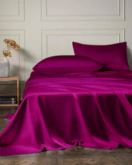19 Momme 4PCS Silk Flat Sheet and Fitted Sheet Set