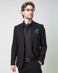 Dark-Toned Printed Men's Silk Handkerchief