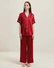 22 Momme Short-Sleeve Silk Pajamas Set