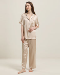 22 Momme Short-Sleeve Silk Pajamas Set