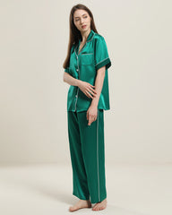 22 Momme Short-Sleeve Silk Pajamas Set