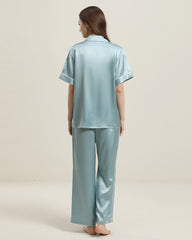22 Momme Short-Sleeve Silk Pajamas Set