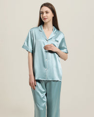 22 Momme Short-Sleeve Silk Pajamas Set