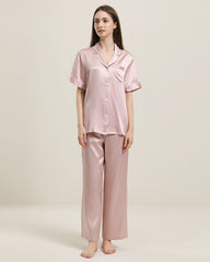 22 Momme Short-Sleeve Silk Pajamas Set