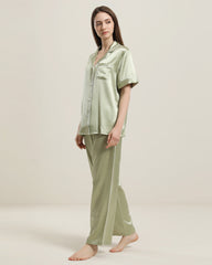 22 Momme Short-Sleeve Silk Pajamas Set