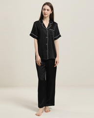 22 Momme Short-Sleeve Silk Pajamas Set