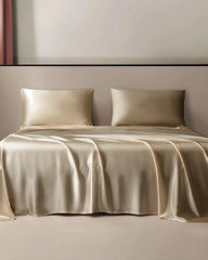 22 Momme 3PCS Silk Flat Sheet Set, Champagne