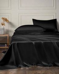 22 Momme 4PCS Silk Flat Sheet and Fitted Sheet Set