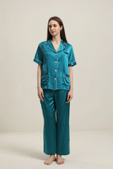 22 Momme Short-Sleeve Silk Pajamas Set
