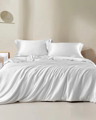 22 Momme Silk Duvet Cover, Ivory