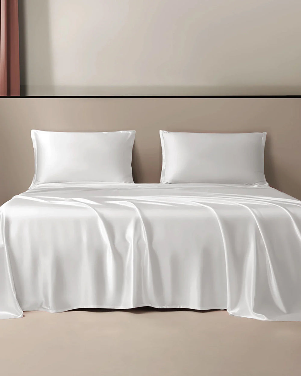 22 Momme Silk Flat Sheet, Ivory