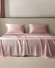 22 Momme Silk Flat Sheet, Pink