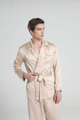 22 Momme Silk Pajamas for Men, Champagne