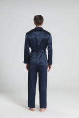 22 Momme Silk Pajamas for Men, Navy