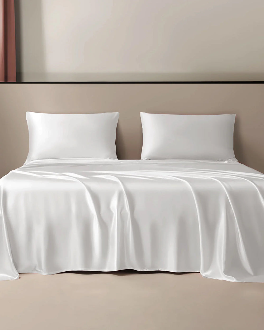 25 Momme 3PCS Silk Flat Sheet Set, Ivory