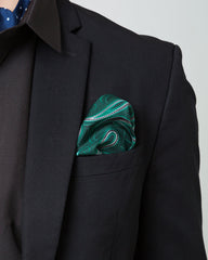 Dark-Toned Printed Men's Silk Handkerchief