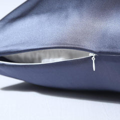 4PCS 19 Momme Silk Pillowcase with Hidden Zipper, Dusty Blue