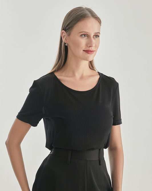 Women's Essential Knit Silk T-shirt