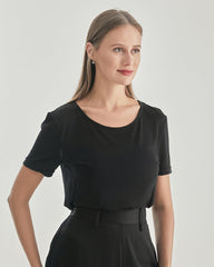 Women's Essential Knit Silk T-shirt