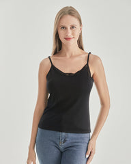 Lace Silk Knit Camisole
