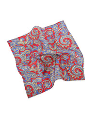 Silk Burgundy Paisley Pocket Square