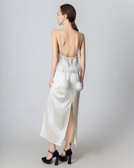Backless Silk Camisole and Silk Maxi Skirt Set