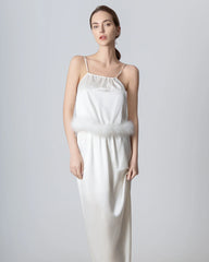 Backless Silk Camisole and Silk Maxi Skirt Set
