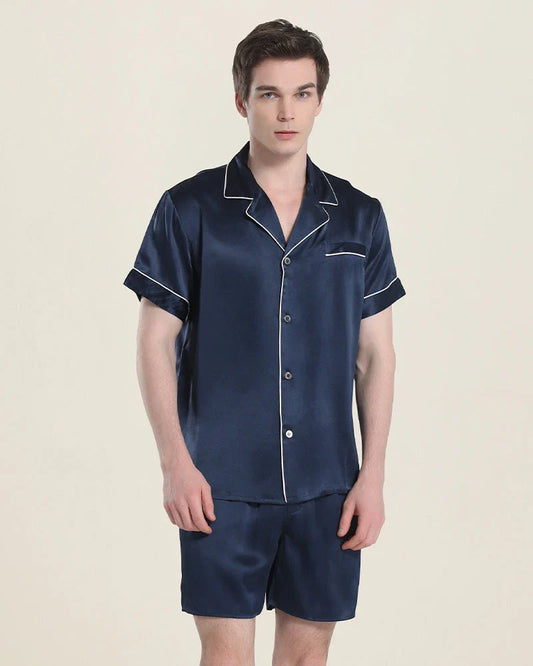 Casual Silk Short Pajamas For Men