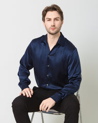 Classic Long Sleeve Silk Men's Shirt