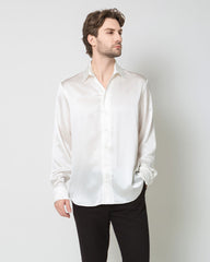 Classic Long Sleeve Silk Men's Shirt