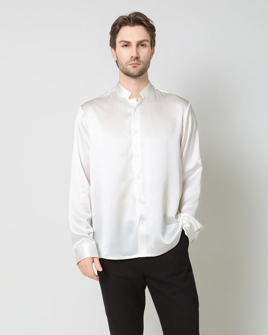 Classic Silk Men's Button Down Shirt