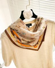 Versatile Square Silk Scarf
