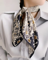 Floral Vintage Silk Scarf
