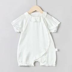 Doll Collar Baby Silk Onesies