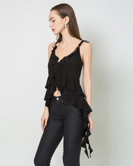 French-Style Irregular Slim-Fit Camisole