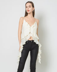 French-Style Irregular Slim-Fit Camisole