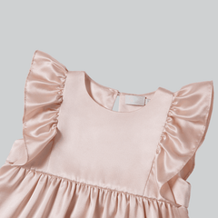 Girls Cute Silk Dress