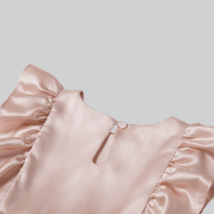 Girls Cute Silk Dress