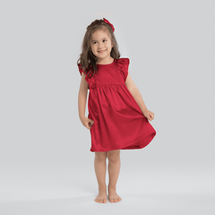 Girls Cute Silk Dress