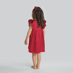 Girls Cute Silk Dress