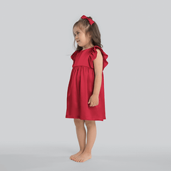 Girls Cute Silk Dress